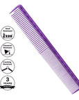 Pettine da taglio Vellen Hair® Ultimate - VH206 - 18,7 cm / 7,36 pollici - Viola