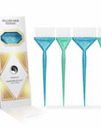 Pennello per Colorazione Glam - Confezione da 4 - Menta/Blu