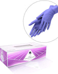 Guanti in Nitrile - Confezione da 100 - Viola