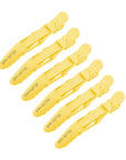 Clip per Capelli Alligatore - Confezione da 6 - Giallo