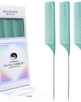 CONFEZIONE DA 3 PETTINI VELLEN HAIR® ULTIMATE PIN TAIL - MENTA