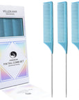 CONFEZIONE DA 3 PETTINI VELLEN HAIR® ULTIMATE PIN TAIL - BLU