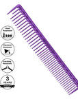 Pettine da taglio Vellen Hair® Ultimate - VH207 - 18,4 cm / 7,24 pollici - Viola