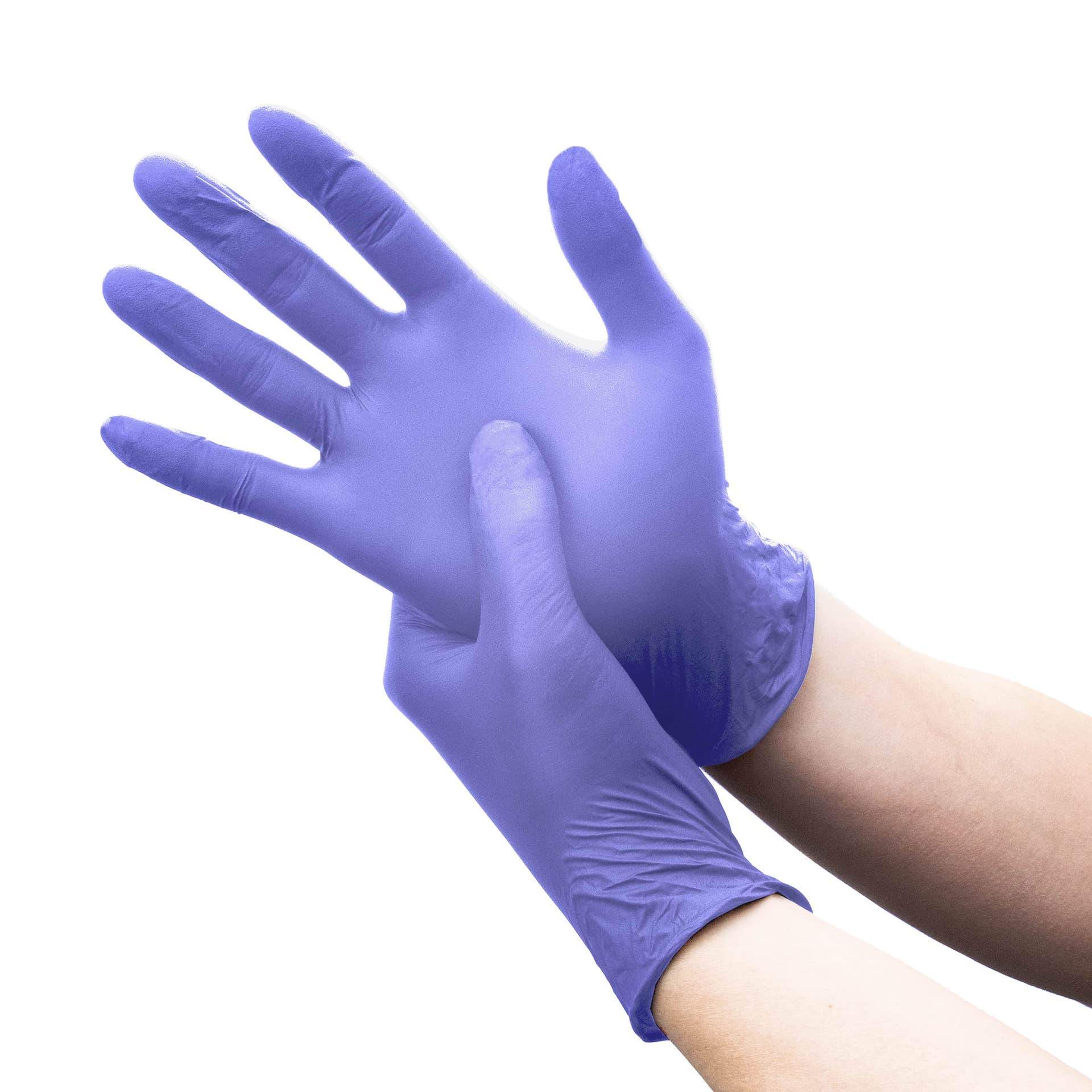 Guanti in Nitrile - Confezione da 100 - Viola