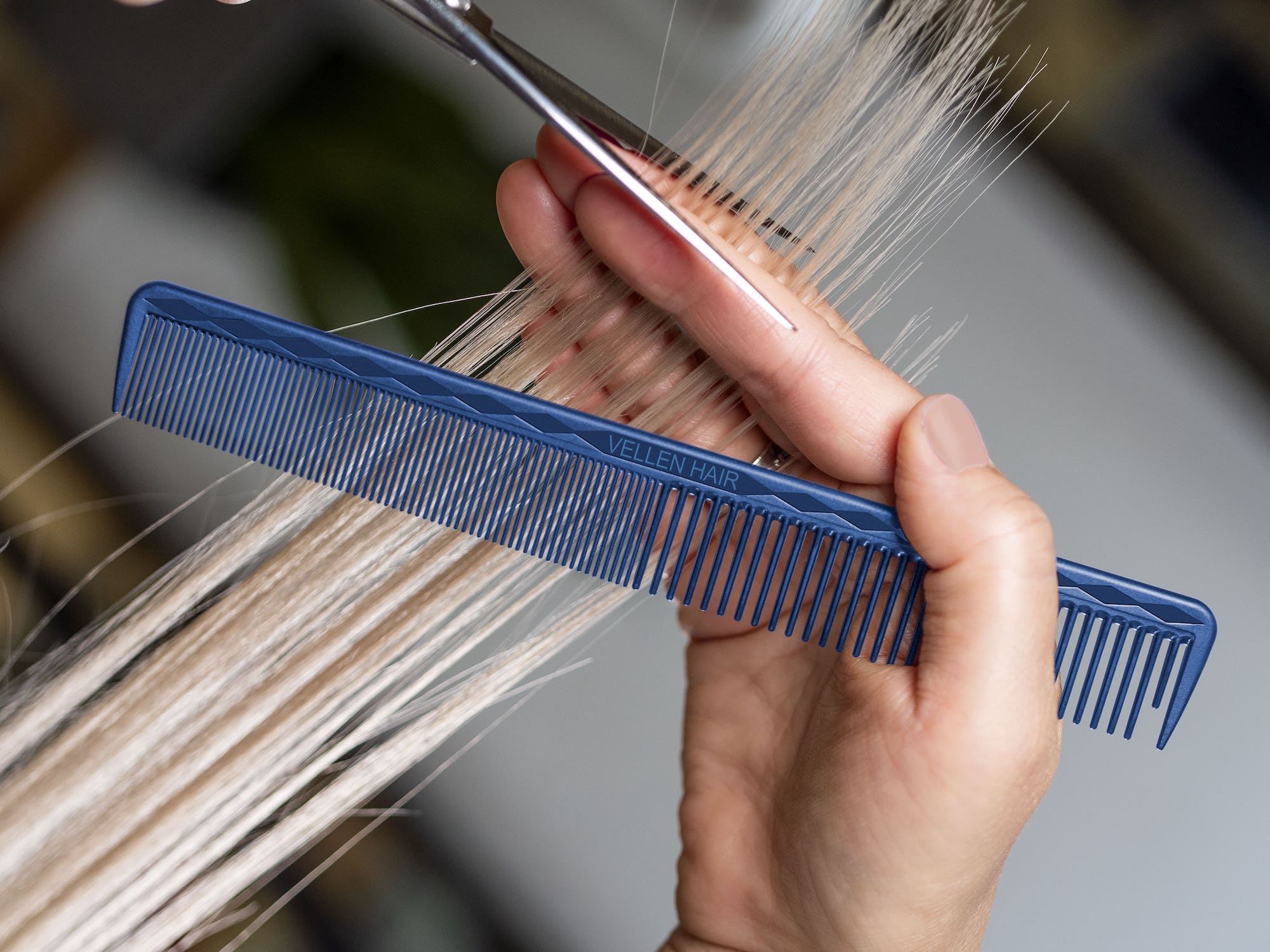 Vellen Hair® Pettine da Taglio Ultimate - VH202 - 17,8 cm - Blu
