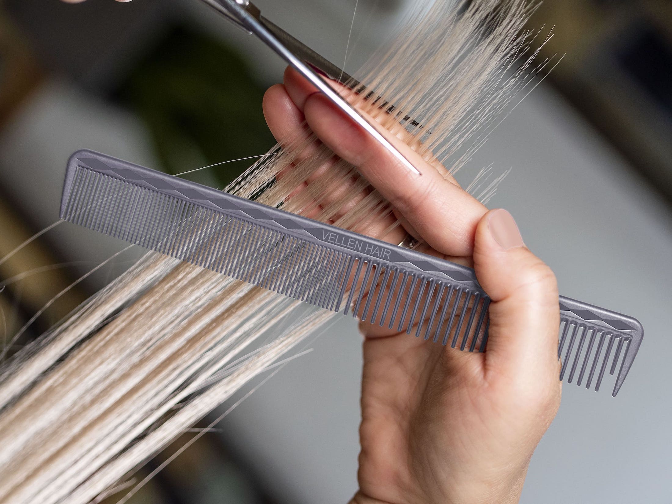 Vellen Hair® Pettine da Taglio Ultimate - VH202 - 17,8 cm - Grigio