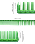 Vellen Hair® Pettine da Taglio Ultimate - VH202 - 17,8 cm - Verde Trasparente