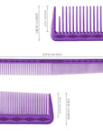 Pettine da taglio Vellen Hair® Ultimate - VH205 - 21,4 cm / 8,42 pollici - Viola